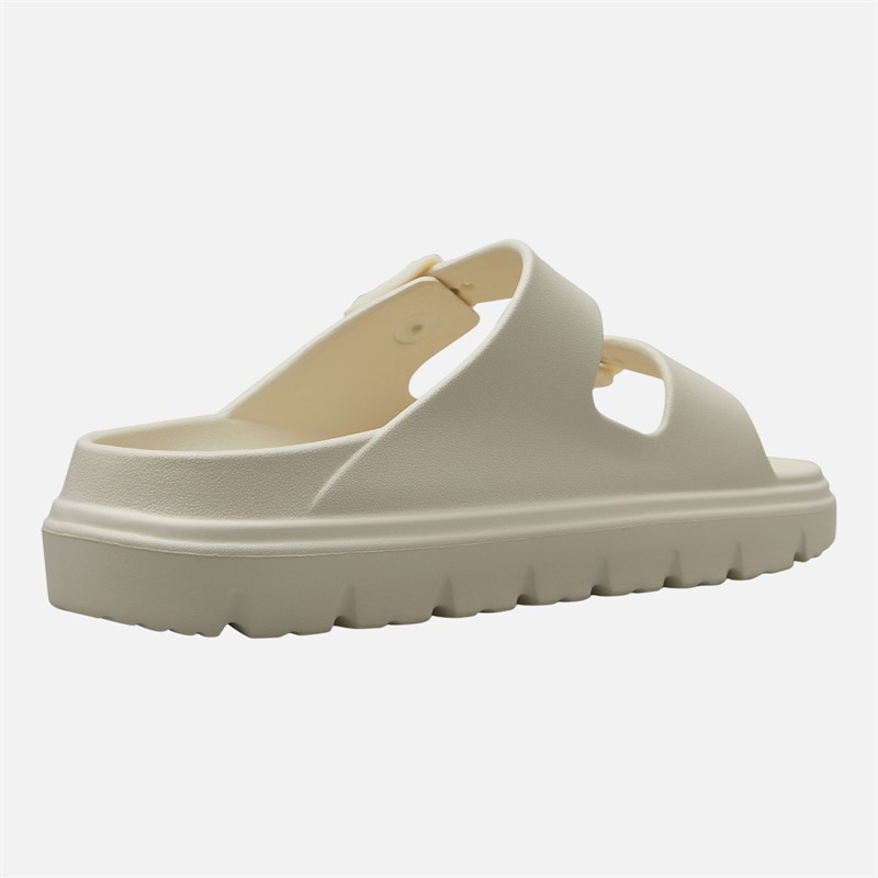 O'Neill Womens Sunset Double Buckle Sliders Whitecap Gray