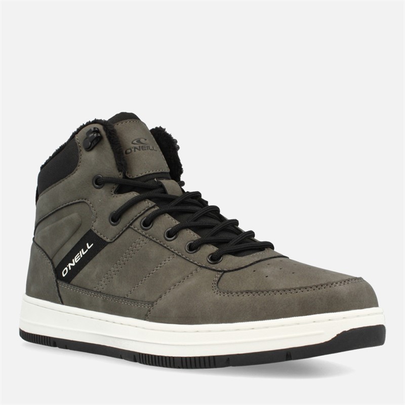 O'Neill Mens Tura High Top Trainers Dark Shadow