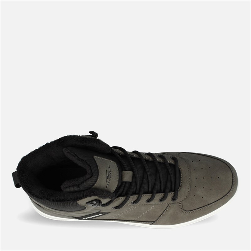 O'Neill Mens Tura High Top Trainers Dark Shadow