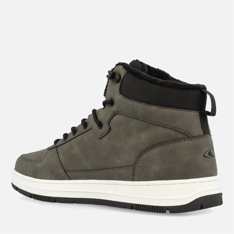 O'Neill Mens Tura High Top Trainers Dark Shadow