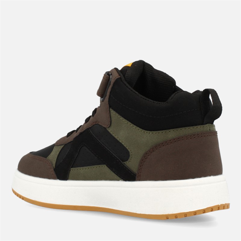 O'Neill Junior Boys Gulfport Mid Trainers Black/Coffee Bean