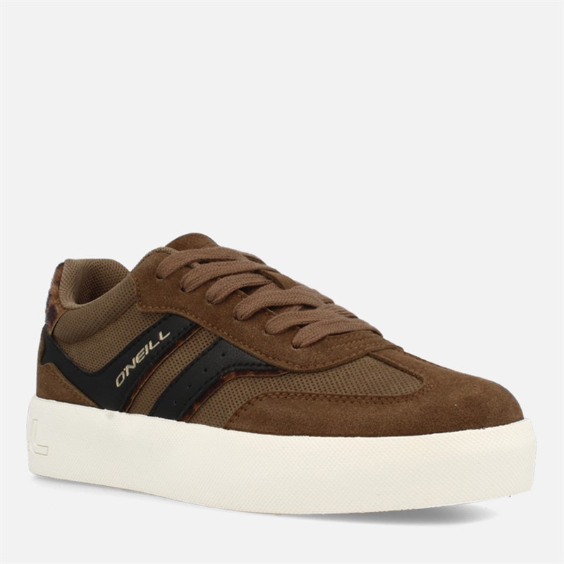 O'Neill Womens Bayville Platform Trainers Chestnut
