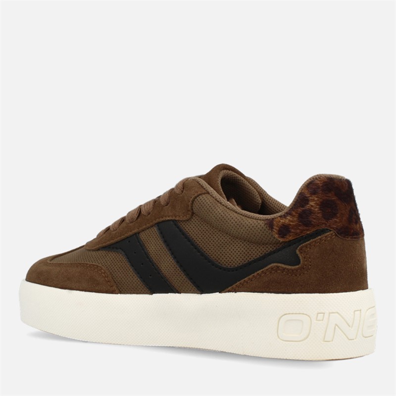 O'Neill Womens Bayville Platform Trainers Chestnut