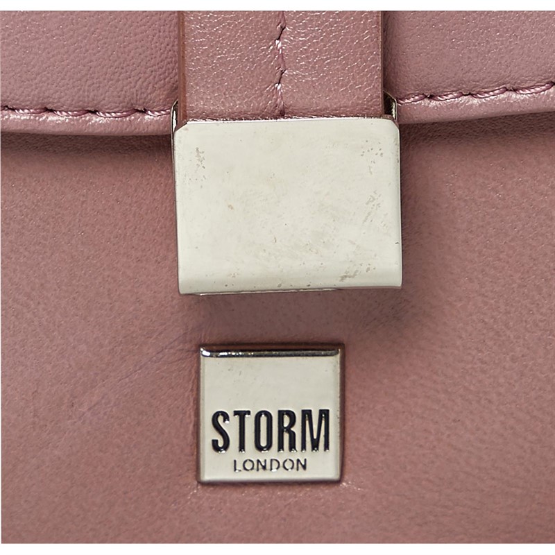 Storm Womens London Duchess Leather Crossbody Bag Dusky Pink