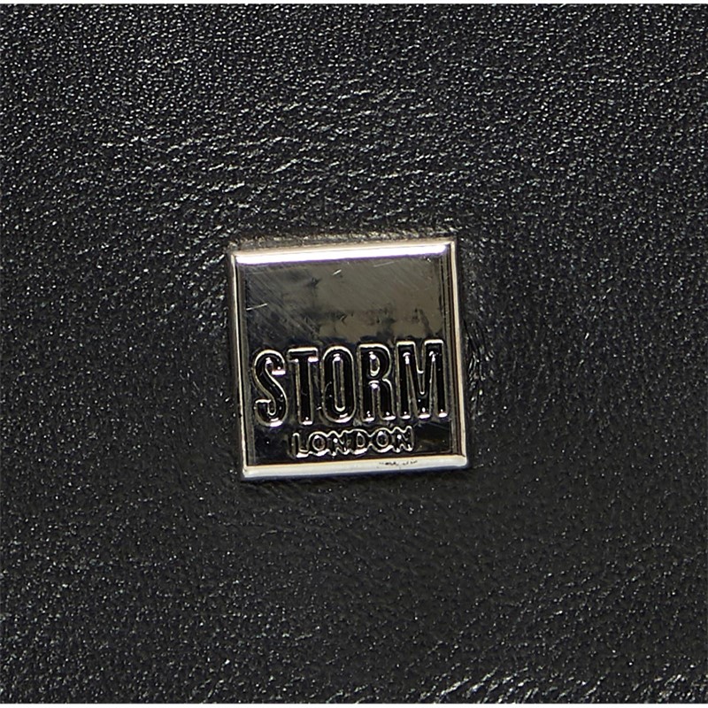 Storm Womens London Gabriella Leather Clutch Bag Black
