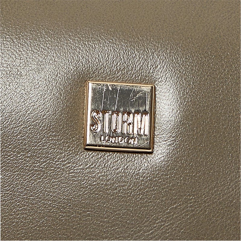 Storm Womens London Beechcroft Leather Crossbody Bag Taupe