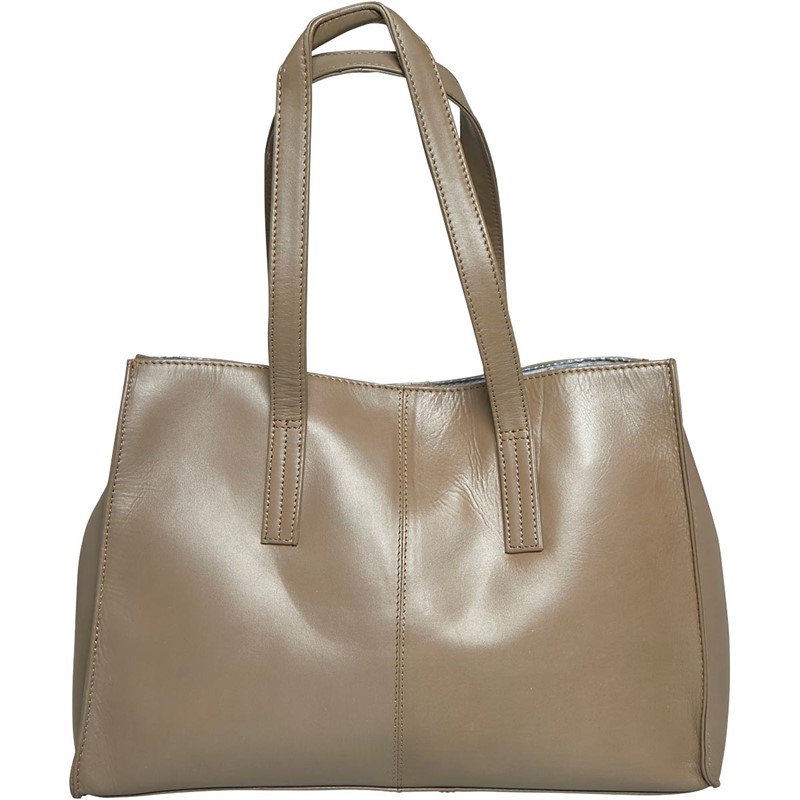 Storm Womens Wade Leather Large Handbag Taupe