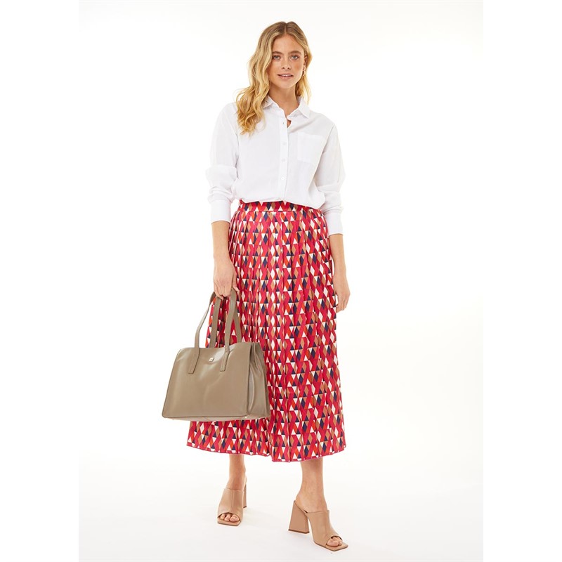 Storm Womens Wade Leather Large Handbag Taupe