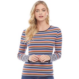 Only You Dames Bella Geribbeld Gestreept Top Multi only you kopen in de aanbieding