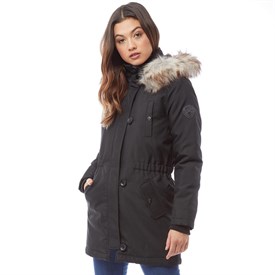 Only Dames Iris Fur Parka Zwart only kopen in de aanbieding