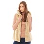 Only Damer Malou Faux Fur Vest Lys Brun