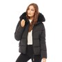 Only Womens Monica Shorts Puffer Jacket Black