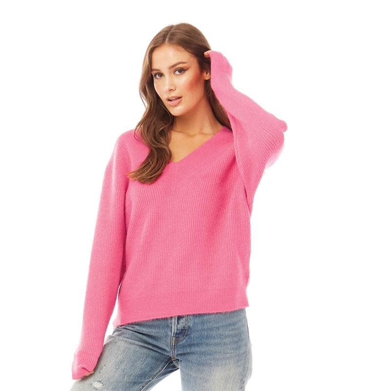 long sleeve v neck jumper
