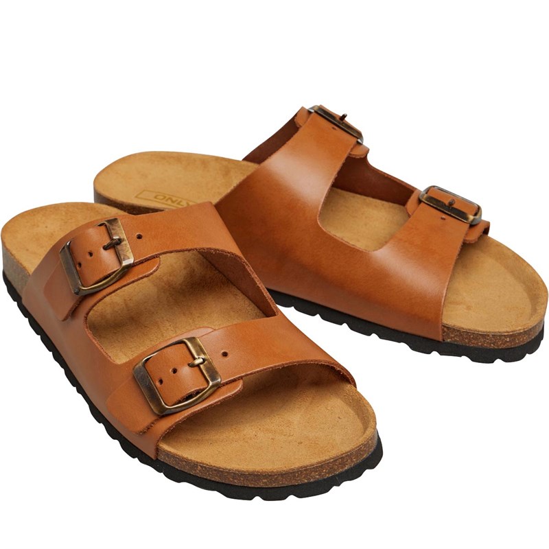 womens cognac slip on shoes