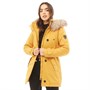 Only Womens Iris Fur Winter Parka Harvest Gold