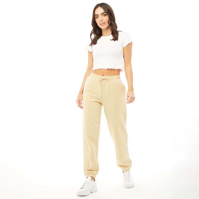 Only Damen Wanted Jogginghose Beige