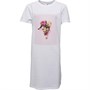 Only Girls Konhazel Long Food T-Shirt Dress White