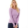 Only Dames Onlviva O-Neck Casual Tops Multi Gestreept