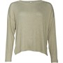 Only Dames Mira Waffle Casual Tops Lichtkaki
