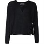 Only Pull à Col V Gabi Wrap Femme Noir