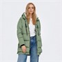 Only Dames Onlnora Pufferjas Groen