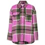 Only Dames Onlkaci Check Shacket Jacks Wit