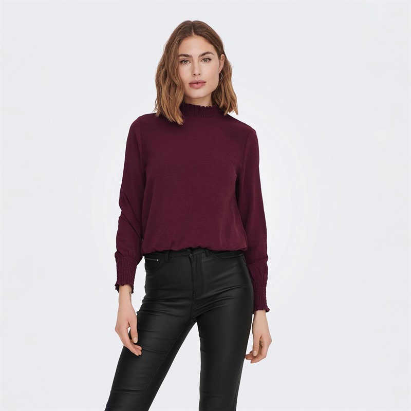Only Dame Onlmette Inga Overdele Bordeaux