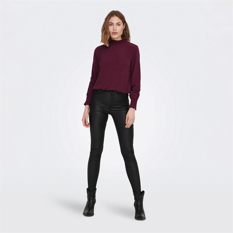 Only Dame Onlmette Inga Overdele Bordeaux