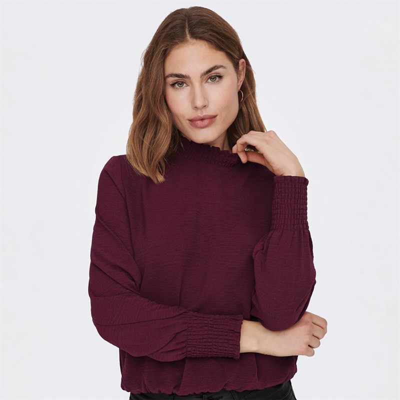 Only Dame Onlmette Inga Overdele Bordeaux
