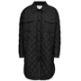 Only Dame Onltalia Quilt Shacket OTW Vatteret Sort