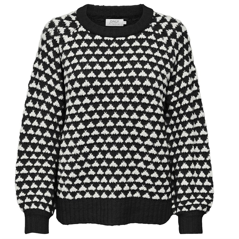 Only Dame Onlvilla ZL Pullover Trøjer Sort