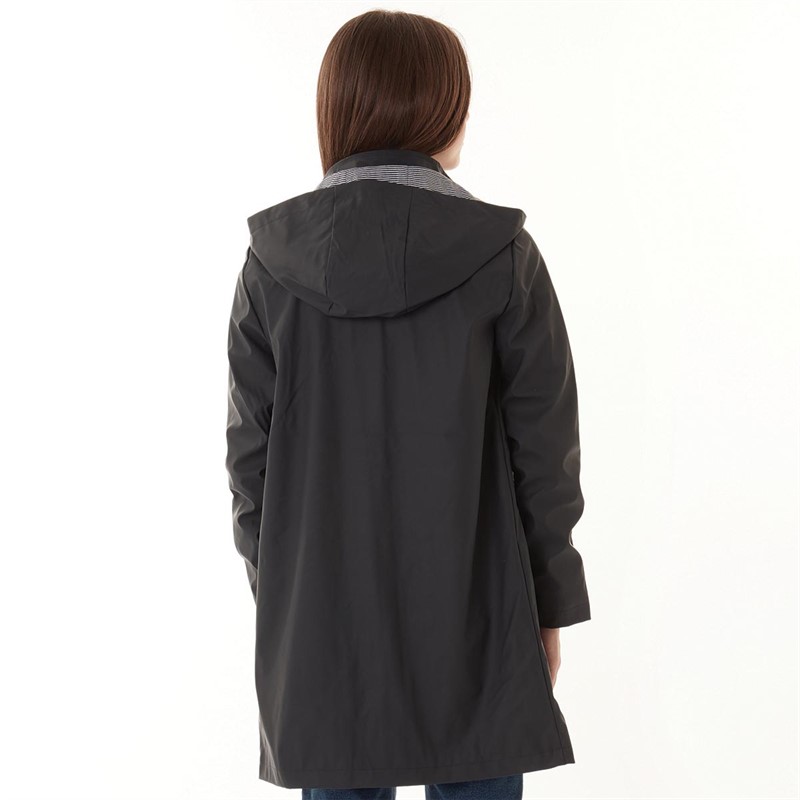 Only Girls Station Hooded Rain Coat Night Sky