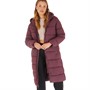 Only Womens Cammie Longline Quilted Coat Winetasting