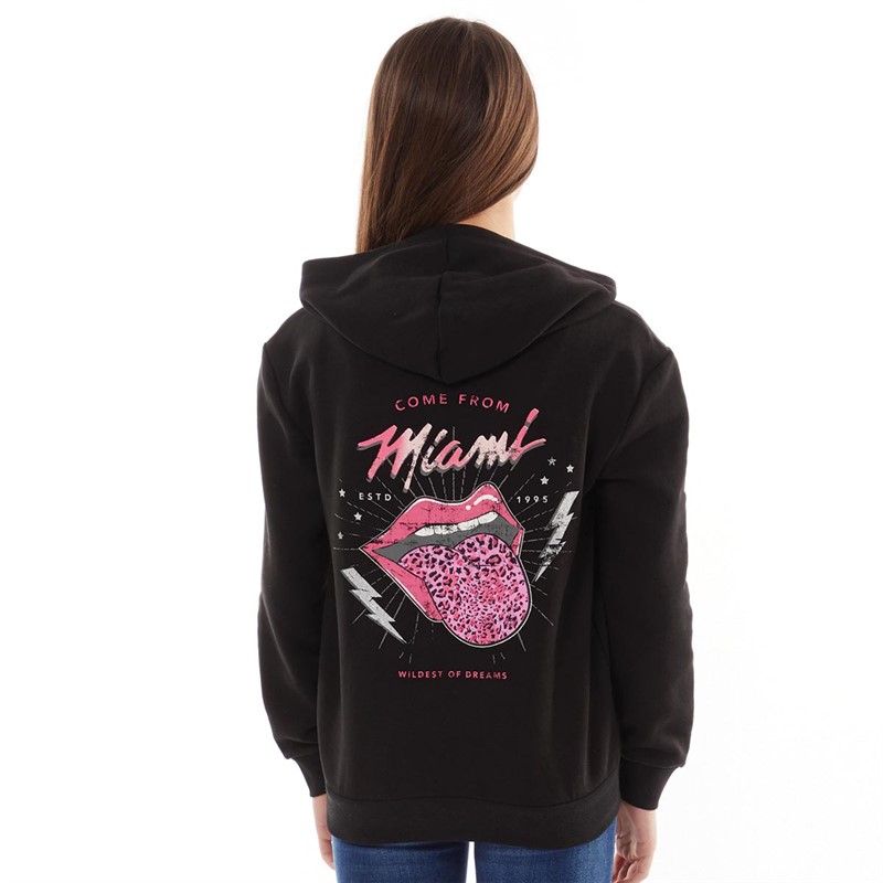 Only Girls Kogjohanne Hoodie Black/Mouth