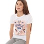 Only Girls Koglucy Sparkle T-shirt Bright White