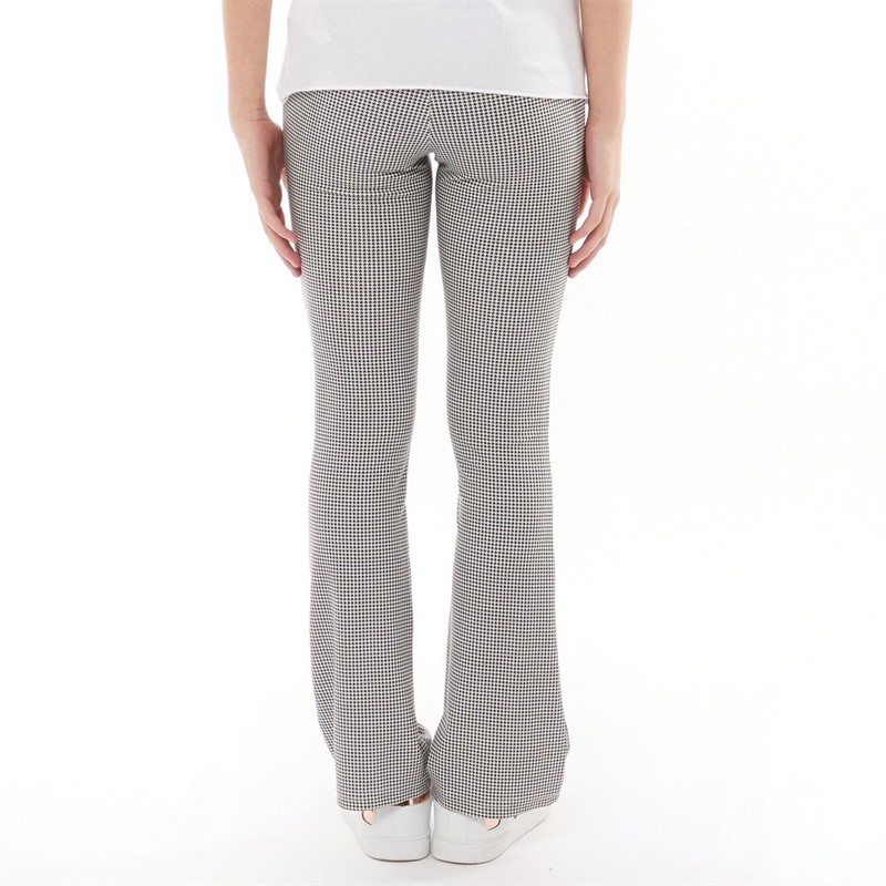 Only Girls Kogpaige Flared AOP Trousers Black/Black