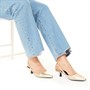 Only Womens Coco 3 Metallic Slingback Heels Gold