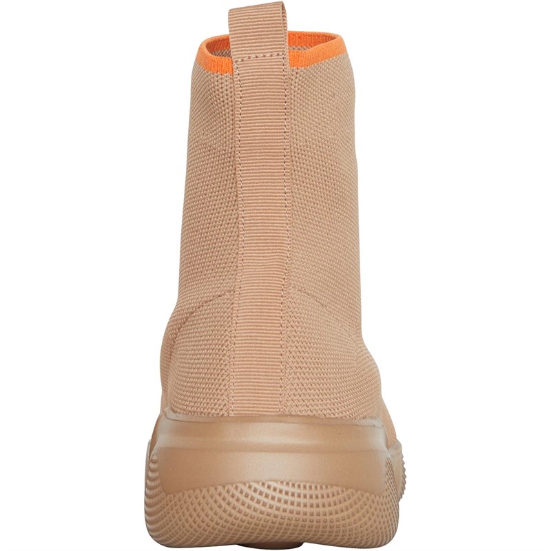 Only Womens Sisi Life Knit High Trainers Beige