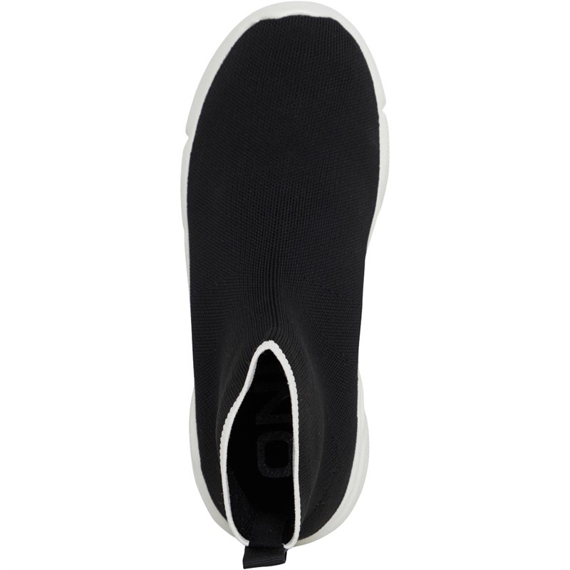 Only Womens Sisi Life Knit High Trainers Black