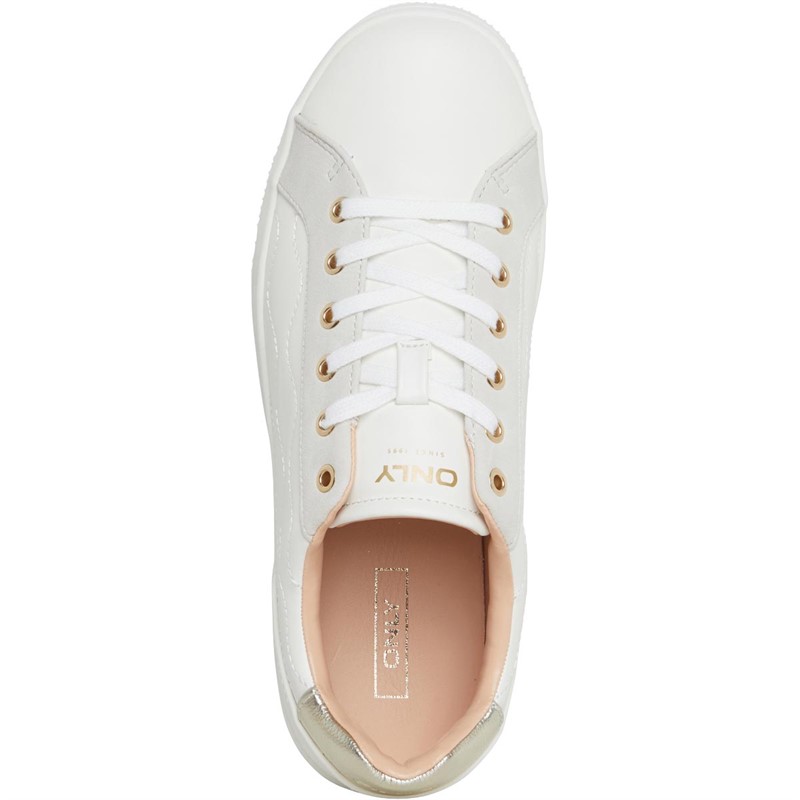 Only Womens Shilo Quilted Trainers White