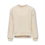 Only Meisjes Kognever O-Neck Sweaters Ecru