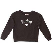 Only Girls Girls Weekday Long Sleeve Sweatshirt Black