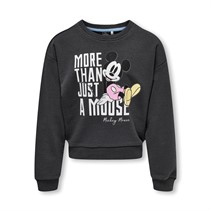 Only Piger Mickey Sweatshirts Mørk Grå