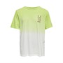 Only T-Shirts Bross Dye Garçon Vert Citron