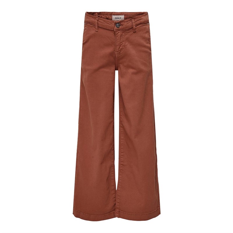 Only Pantalons Décontractés New Brook Fille Marron