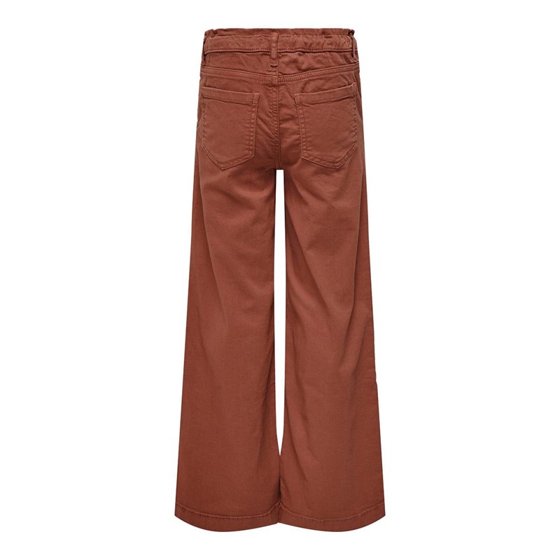 Only Pantalons Décontractés New Brook Fille Marron