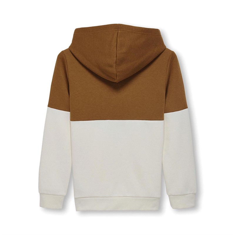 Only Jungen Gilbert Block Kapuzenpullover Braun