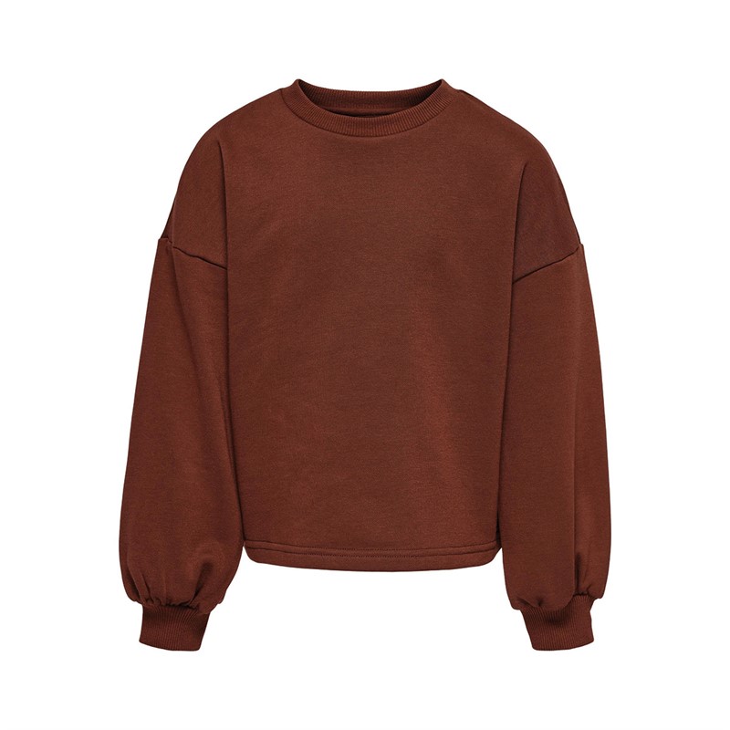 Only Meisjes Every Ballon Sweaters Rood Bruin