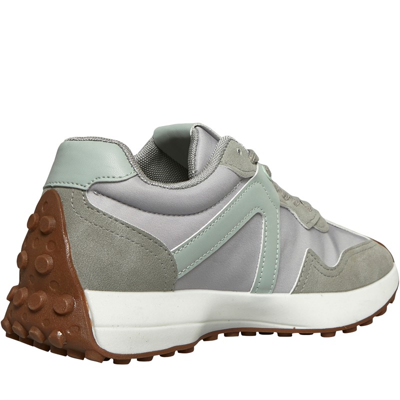 Only Womens Sonic Trainers Grey/Pastel Green