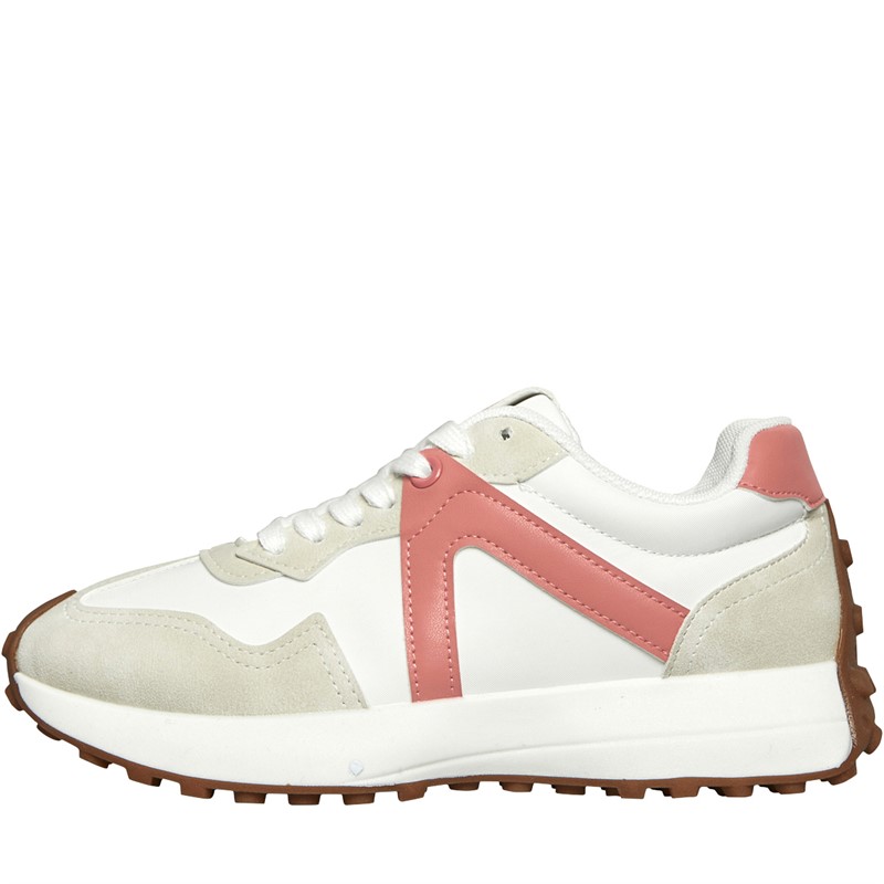 Only Womens Sonic Trainers White/Pink